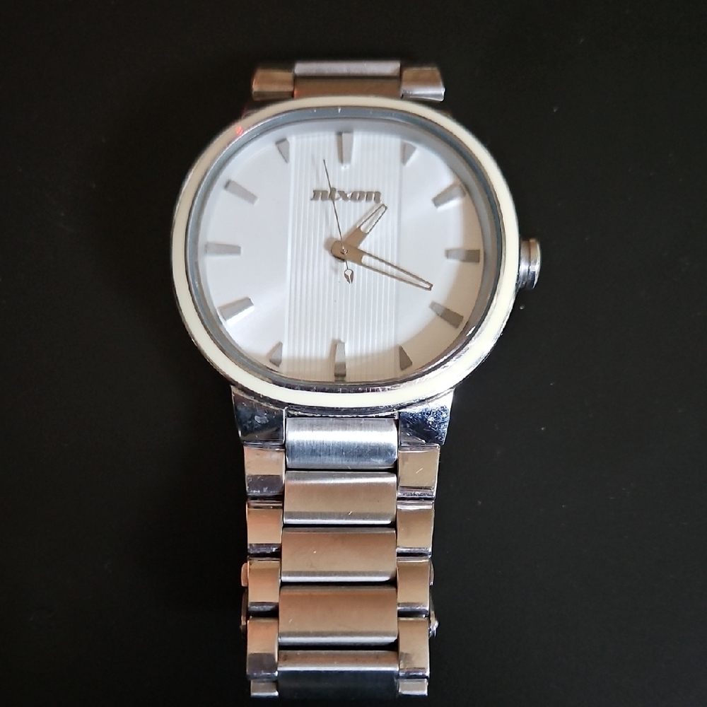 Nixon Silver and White Men's Watch